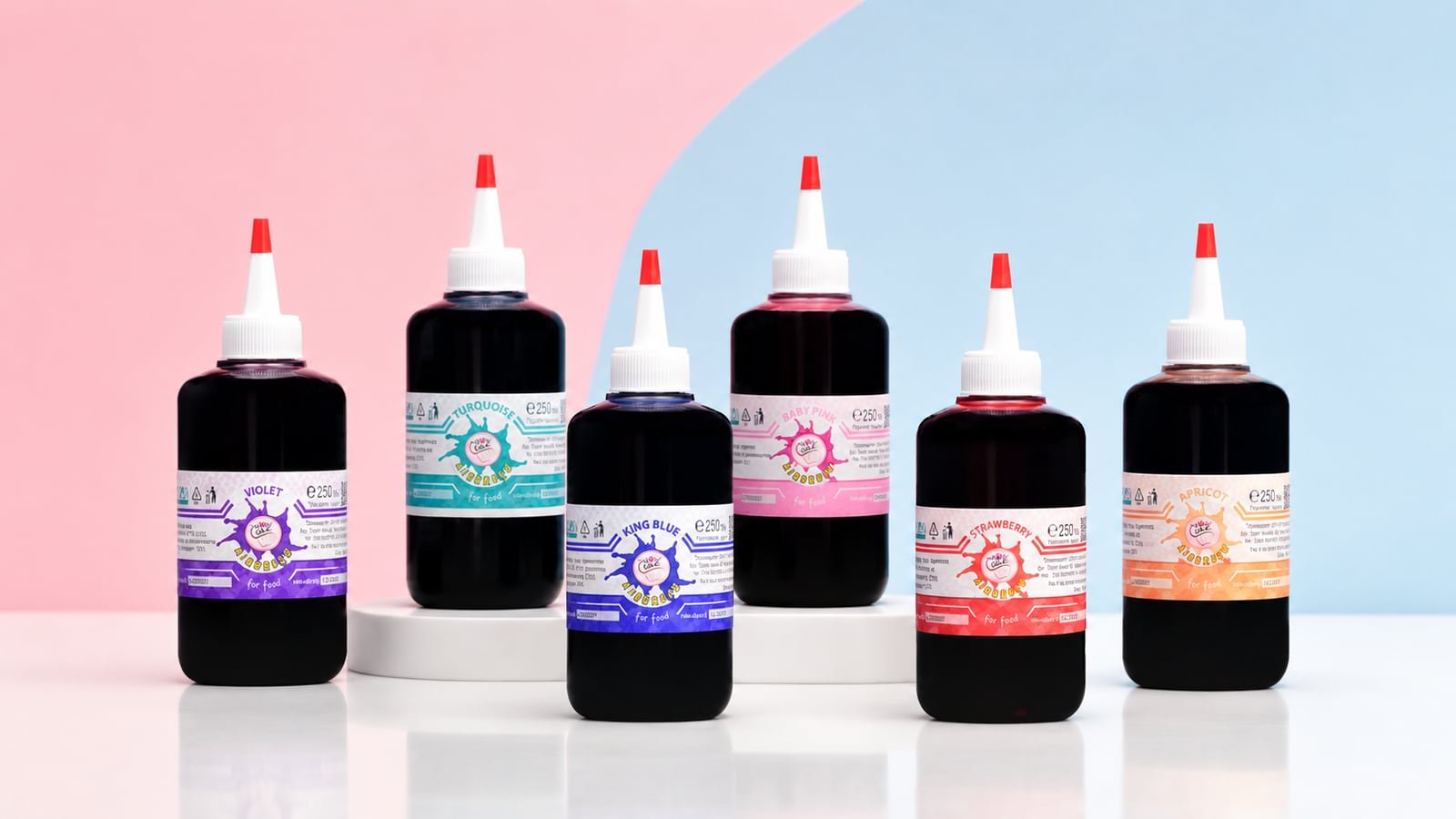 SLY COMMERCE airbrush food colors for professional bakery decoration in Bulgaria and Europe